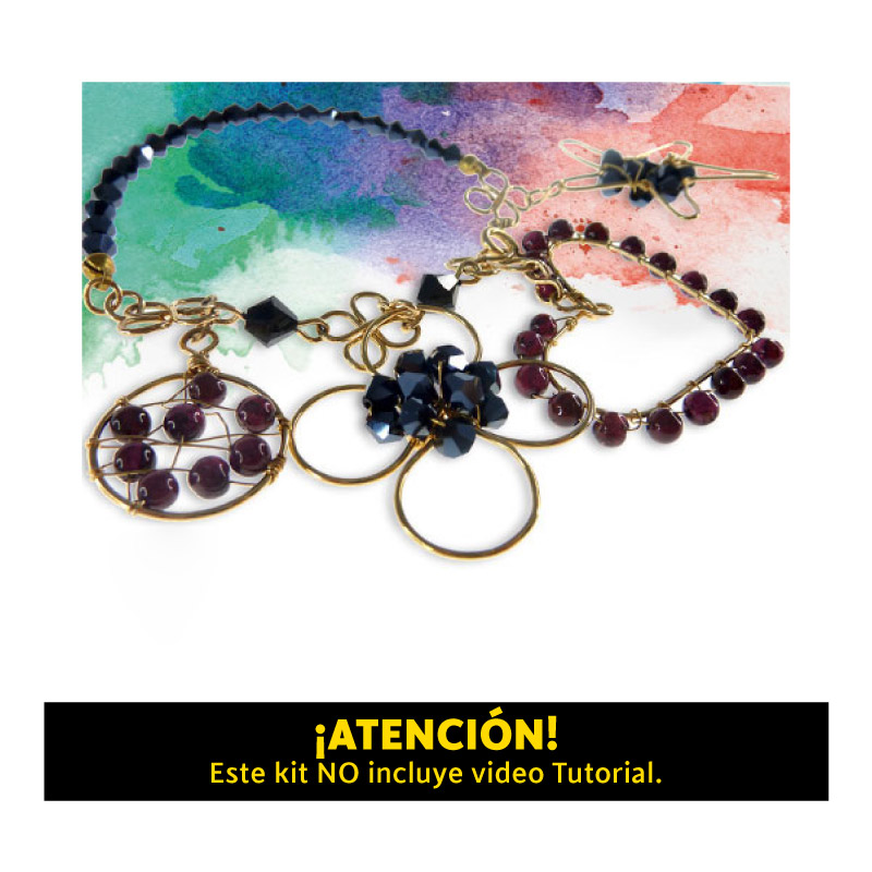 Kit pulsera dijes hilo goldfield x und