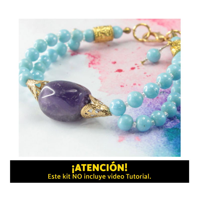 Kit pulsera ig nuggets amatista