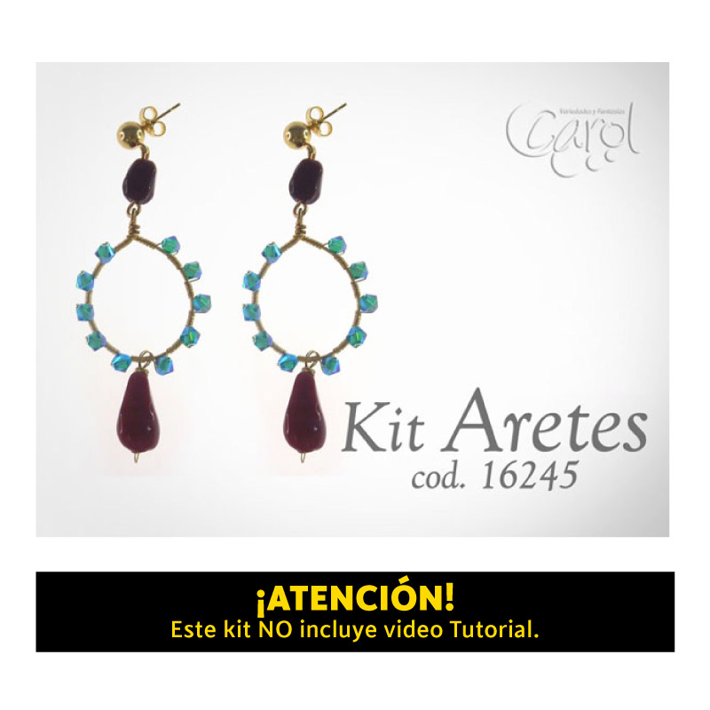 Kit aretes sw ig rojo