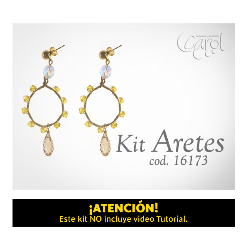 Kit aretes sw lagrima golde shadow