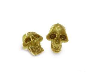 Calavera dorada 9x12mm x und