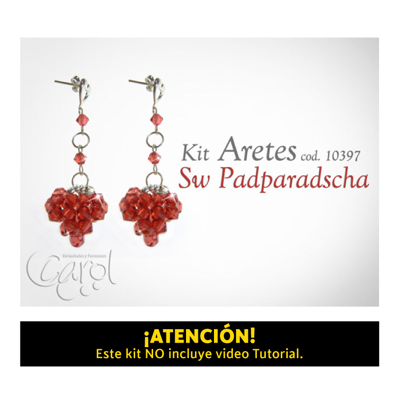 Kit aretes sw padparadscha x und