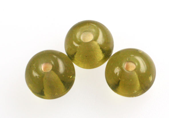 Vidrio hindu 8mm redondo olivine 93 x und