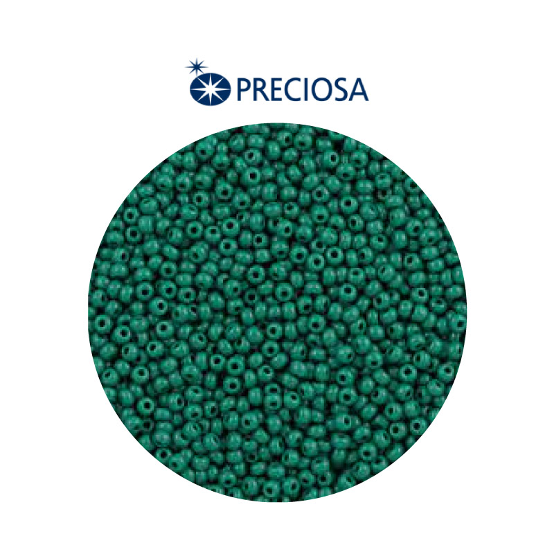 Mostacilla checa preciosa 8/0 3mm 53240 verde pino x 500g