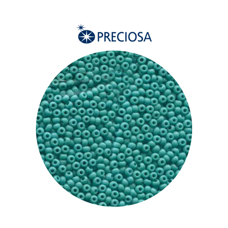 Mostacilla checa preciosa 8/0 3mm 63130 verde turqueza x 500g