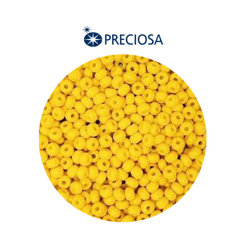 Mostacilla checa preciosa 8/0 3mm 83130 amarillo x 500g