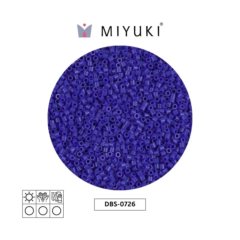 Miyuki delica 15/0 DBS0726 opaque dark blue x 50g