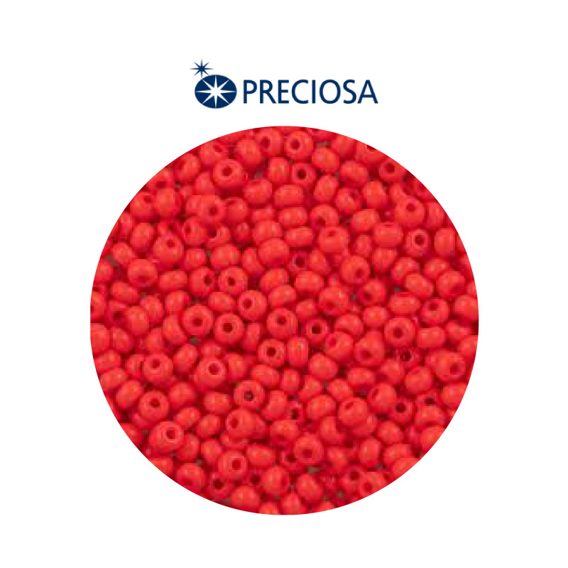 Mostacilla checa preciosa 8/0 3mm 93170 rojo x 500g