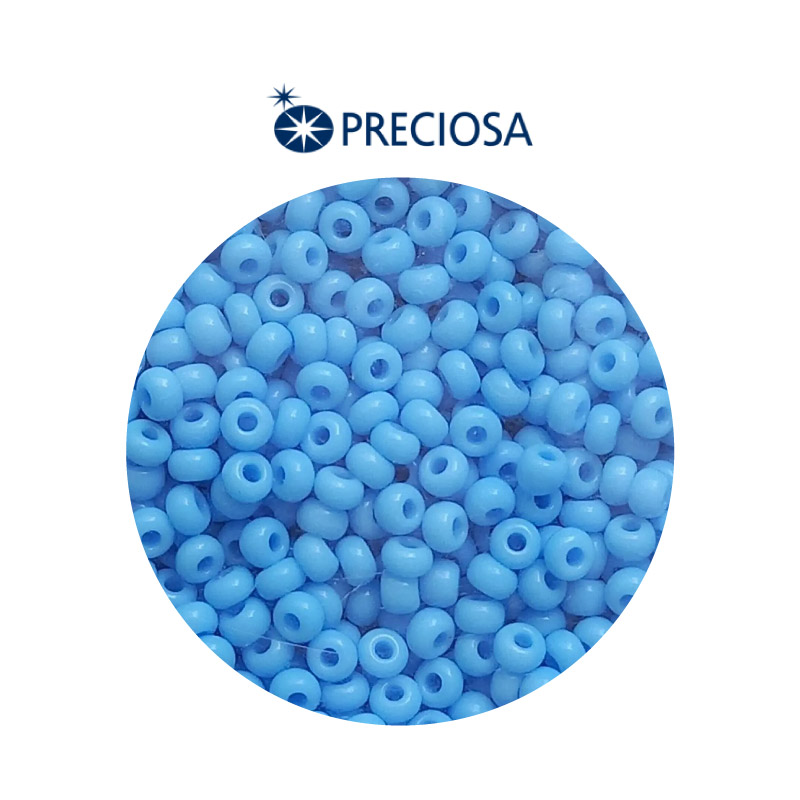 Mostacilla checa preciosa 2mm 63020 OP azul claro x 500g