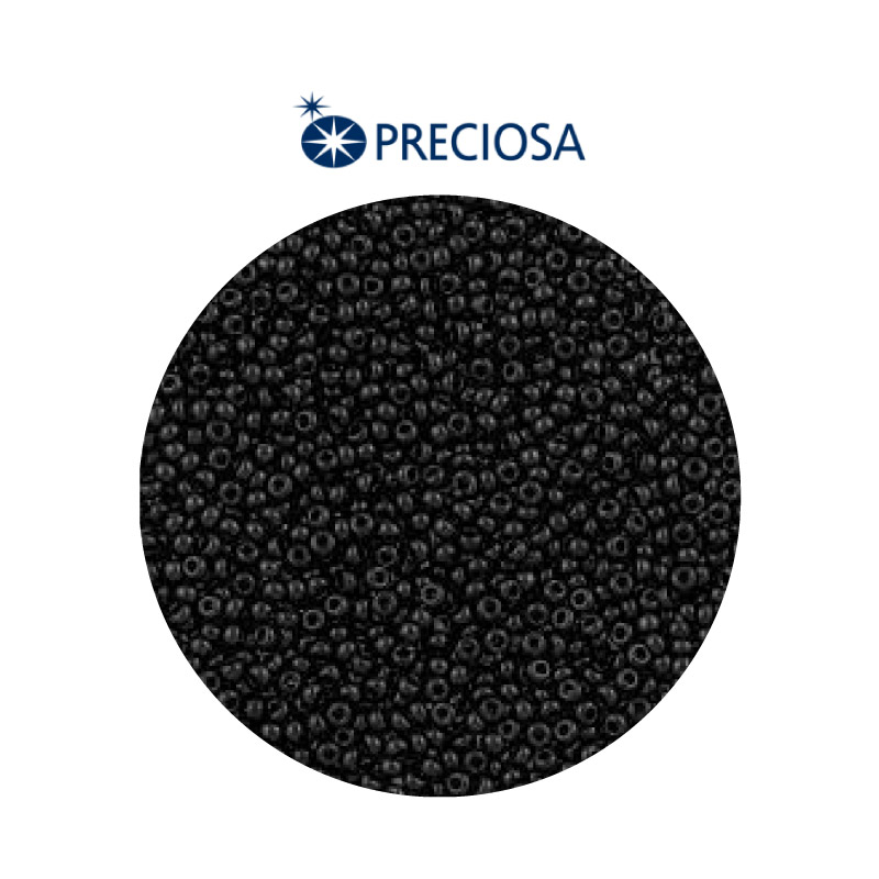 Mostacilla checa preciosa 8/0 3mm 23980 negro x 500g