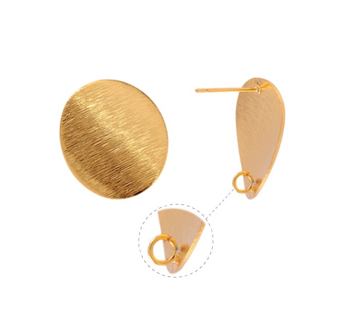 Aretes oval PJ002/20x22mm Golfi x par