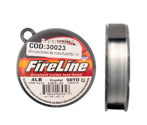 Hilo nylon fireline 4lb crystal FL04CR50 x 50yd