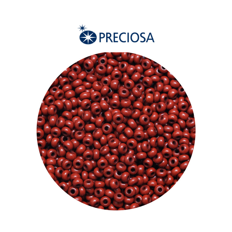 Mostacilla checa preciosa 2mm 13600 OP cafe claro x 500g