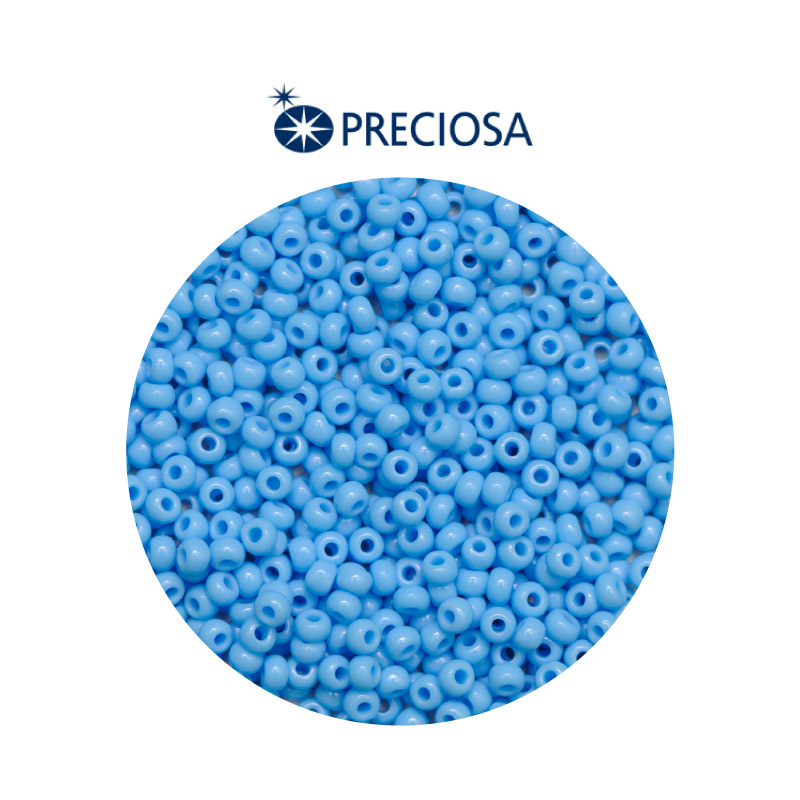 Mostacilla checa preciosa 8/0 3mm 63020 azul claro x 500g