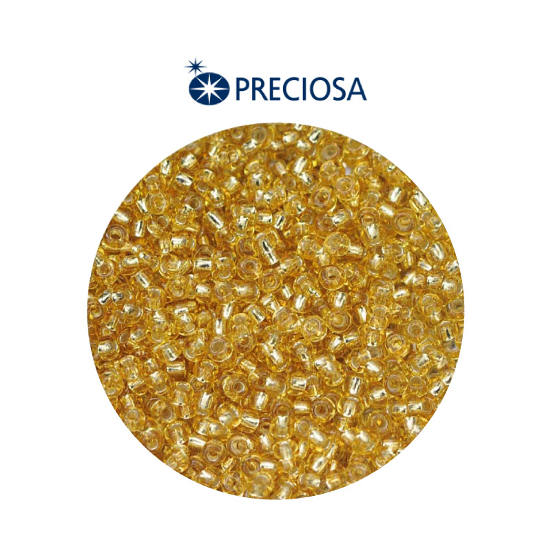 Mostacilla checa preciosa 2mm 17020 LP dorada x 500g