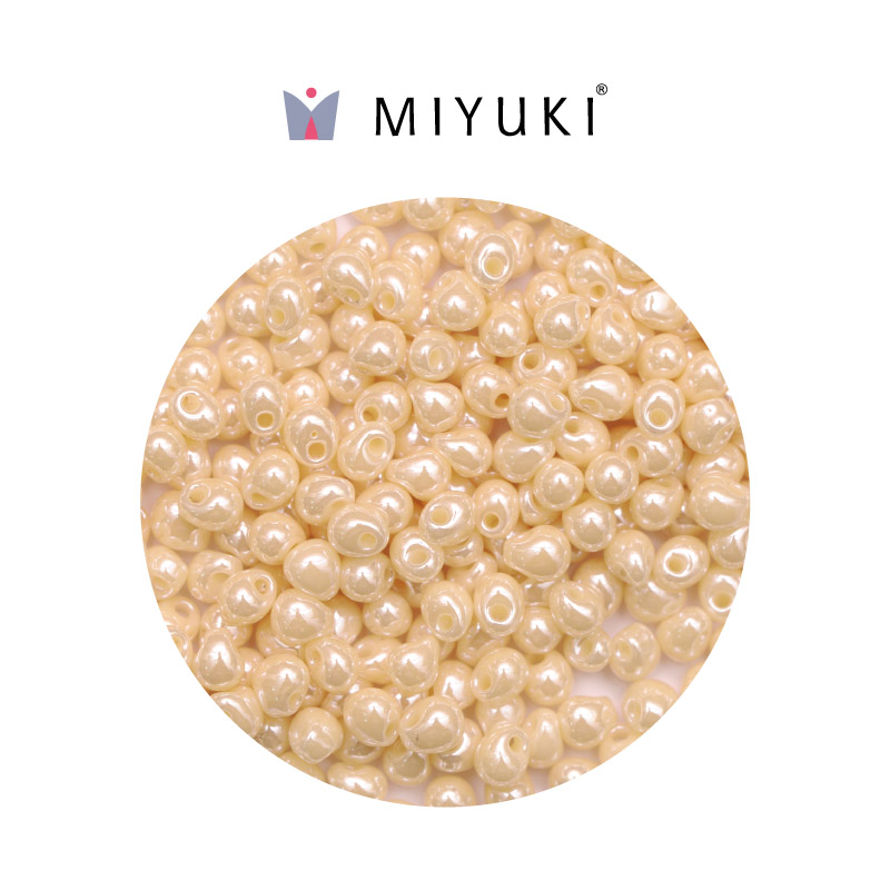 Miyuki drop beads 3.4mm DP0441 paque mocca latte luster x 500g