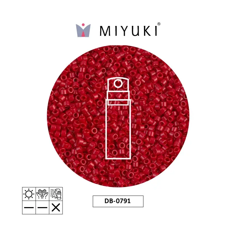 Miyuki delica 11/0 DB0791 opaque red x 10gr