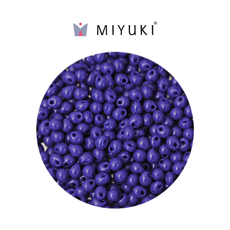 Miyuki drop beads 2.8mm DP0414 opaque cobalt x 500g