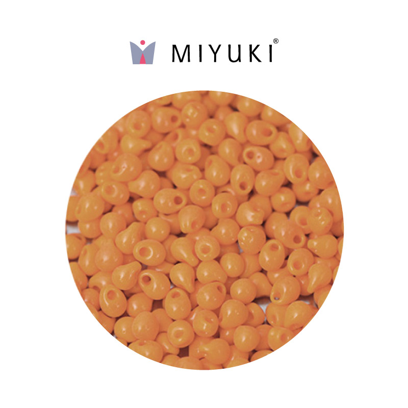 Miyuki drop beads 3.4mm DP0405 opaqu tangerine x 500g