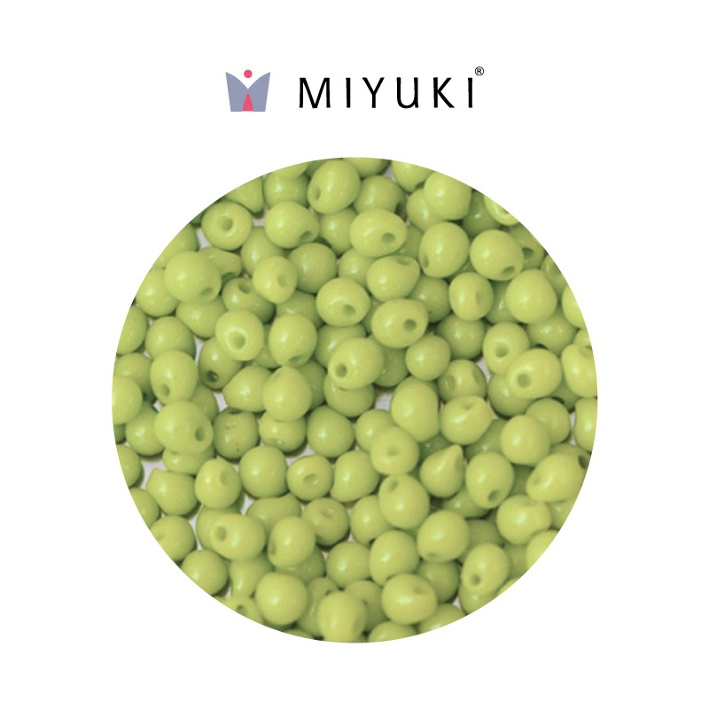 Miyuki drop beads 3.4mm DP0416 opaq chartreuse x 500g