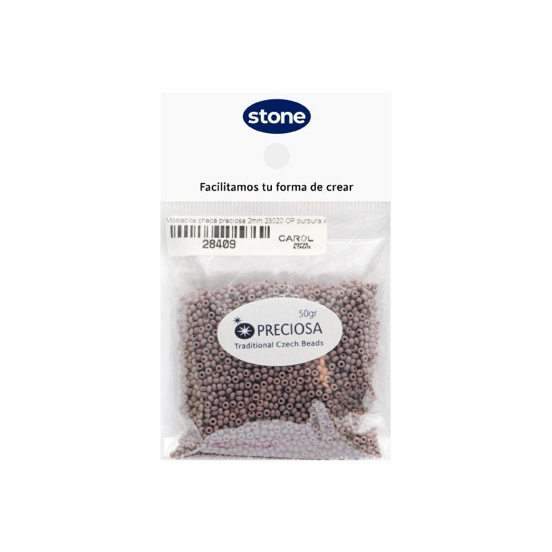 Mostacilla checa preciosa 2mm 23020 OP purpura x 50g