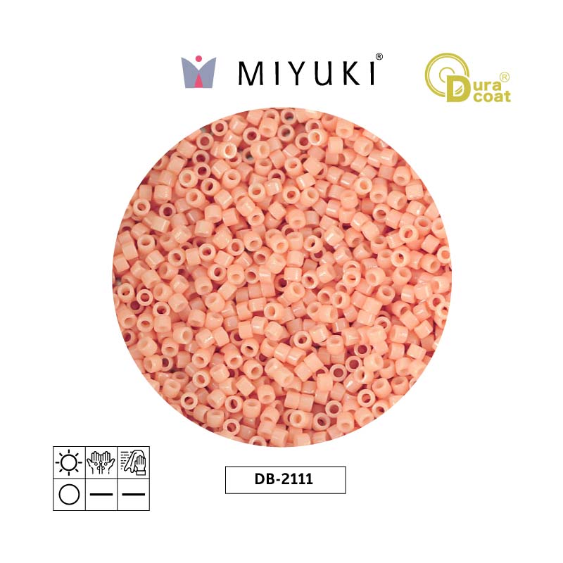 Miyuki delica 11/0 DB2111 opaque flesh x 50g