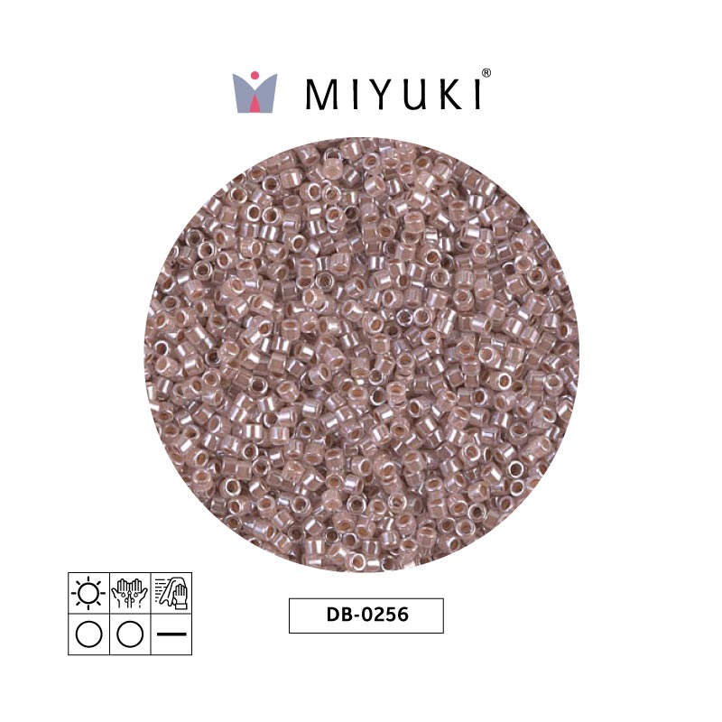 Miyuki delica 11/0 DB0256 lined taupe x 50g