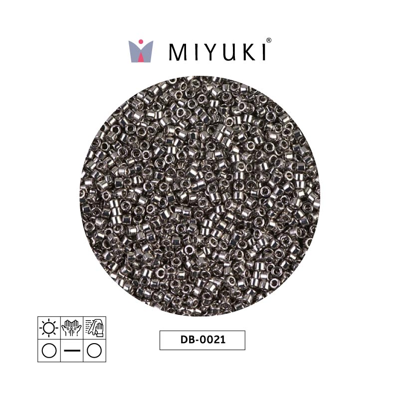 Miyuki delica 11/0 DB0021 nikel plated x 50g