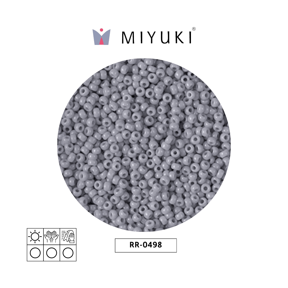 Mostacilla Miyuki rocalla 11/0 RR0498 opaque cement grey x 250g