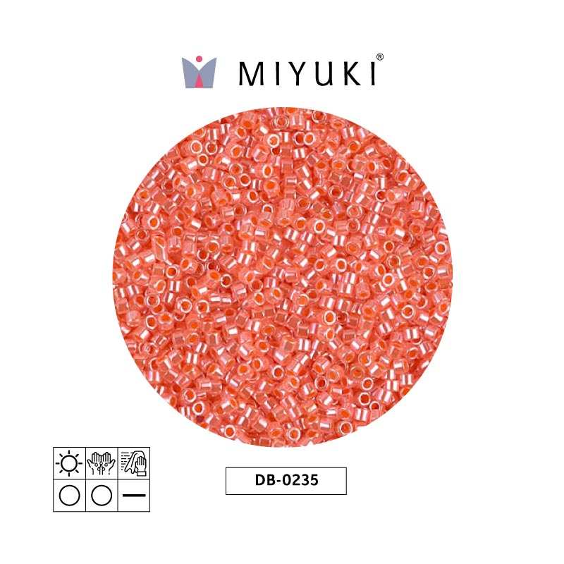 Miyuki delica 11/0 DB0235 salmon ceylon x 50g