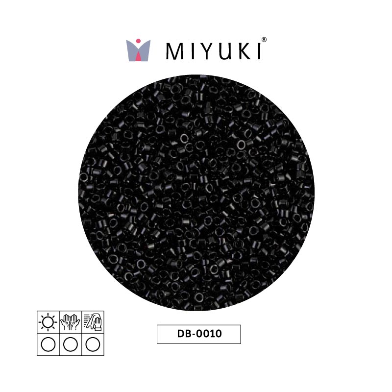 Miyuki delica 11/0 DB0010 black x 50g