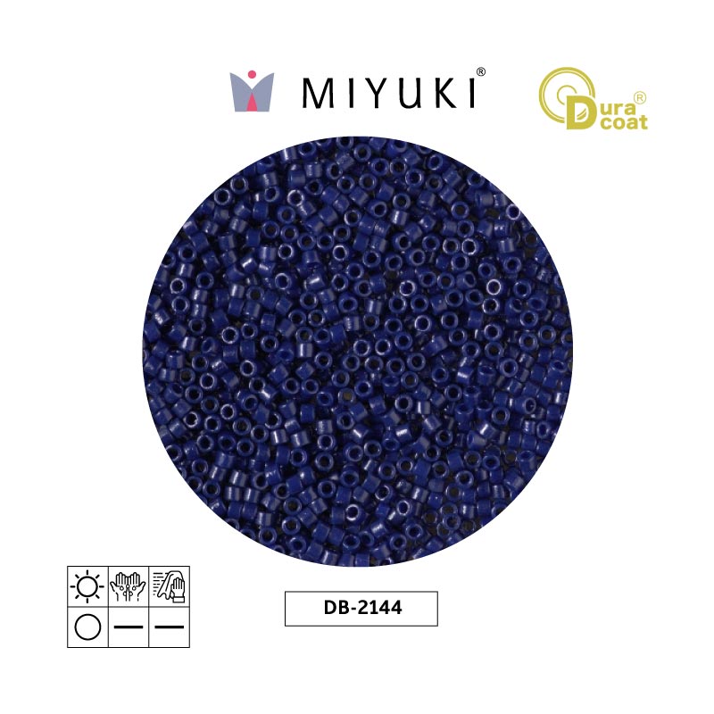 Miyuki delica 11/0 DB2144 durac op navyblue x 50g