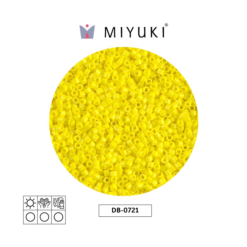 Miyuki delica 11/0 DB0721 opaque yellow x 50g