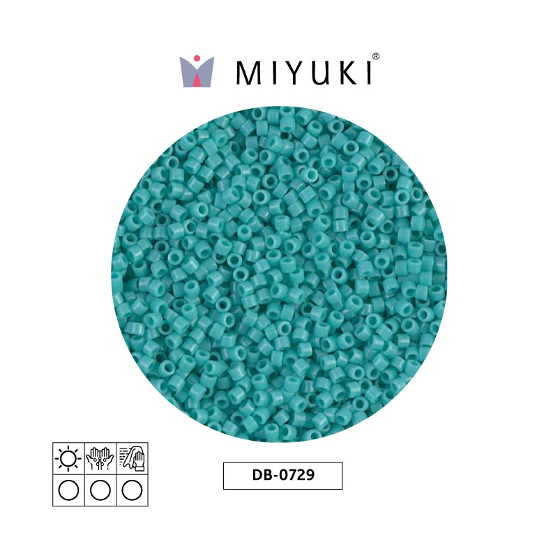 Miyuki delica 11/0 DB0729 turquoise opaque x 50gr