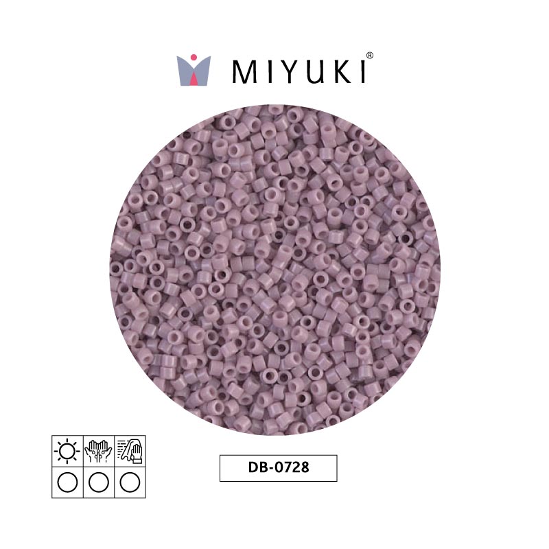 Miyuki delica 11/0 DB0728 opaque lilac x 50g