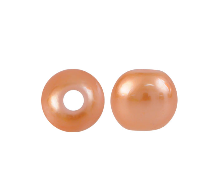 Perla sintetica redonda 6mm Peach 15 x und