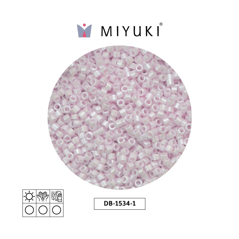 Miyuki delica 11/0 DB1534-1 pale rose ceylon x 50g