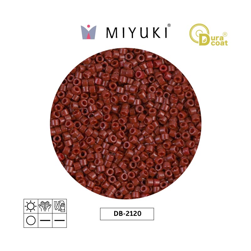 Miyuki delica 11/0 DB2120 opaque maroon x 50g