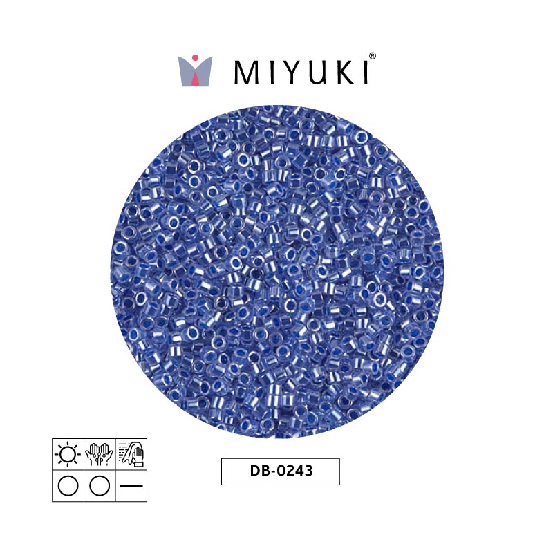 Miyuki delica 11/0 DB0243 blue ceylon x 50g