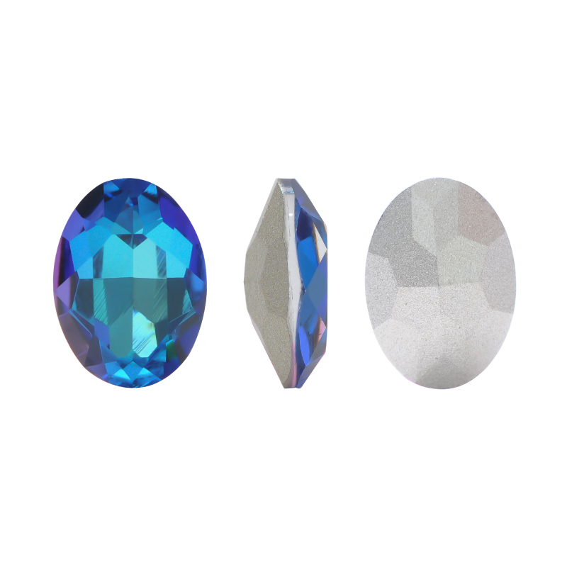 4120CH oval 10x14mm 001BB bermuda blue x und