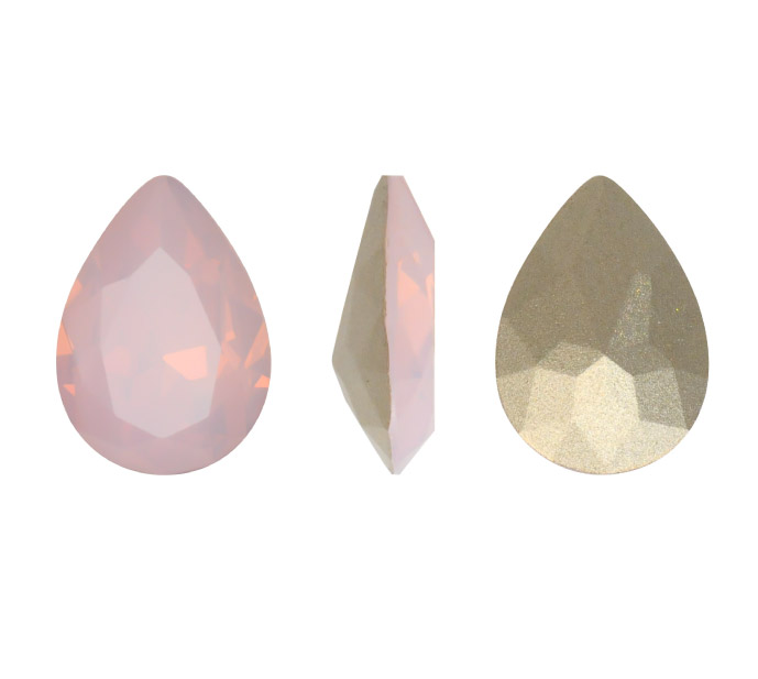 4320CH pera 13x18mm rose opal x und