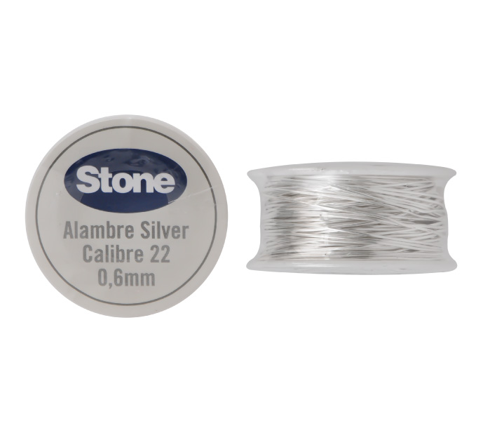 Hilo silver stone N.22 0.64mm x 13 yardas