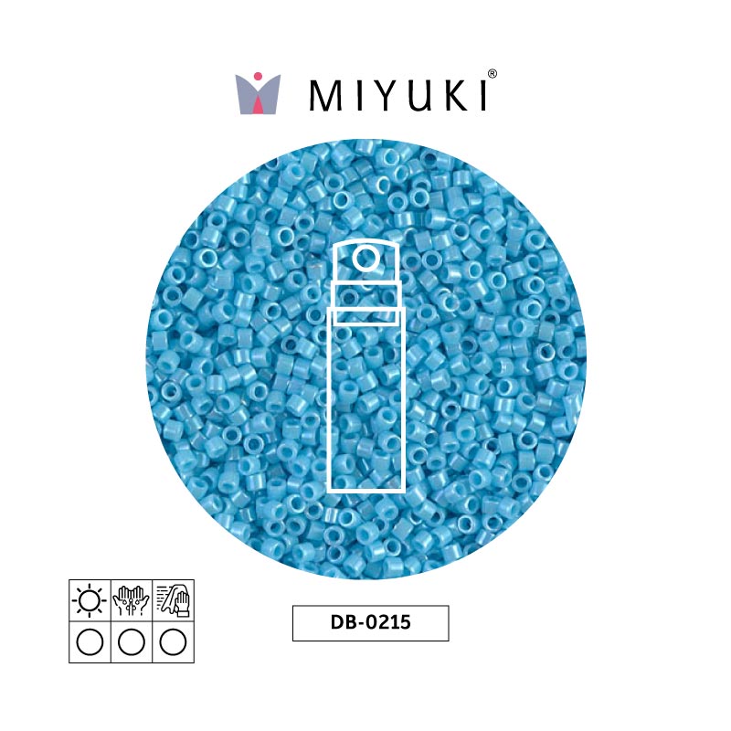 Miyuki delica 11/0 DB0215 op sky blue luster x 10gr