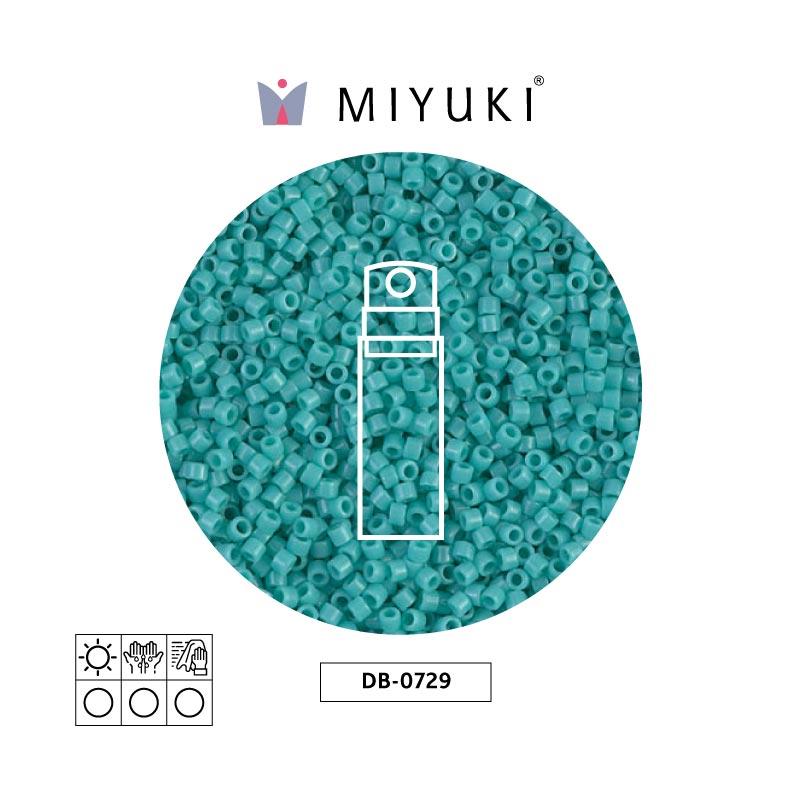 Miyuki delica 11/0 DB0729 turquoise opaque x 10gr