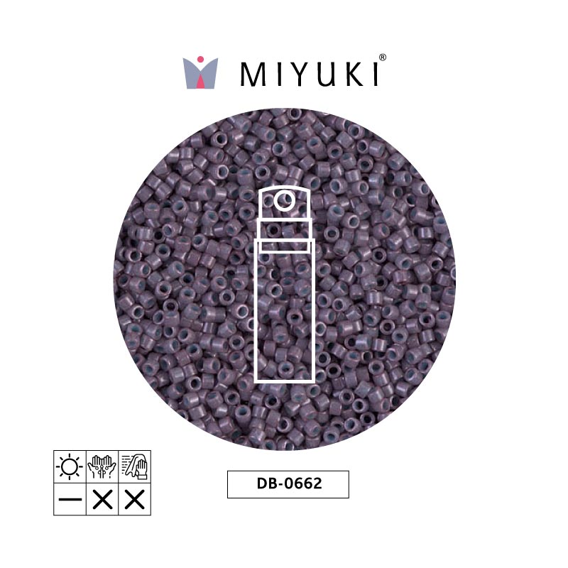 Miyuki delica 11/0 DB0662 opaque mulberry x 10g