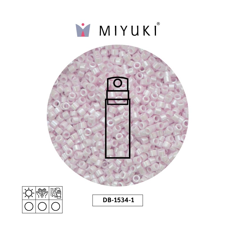 Miyuki delica 11/0 DB1534-1 pale rose ceylon x 10g