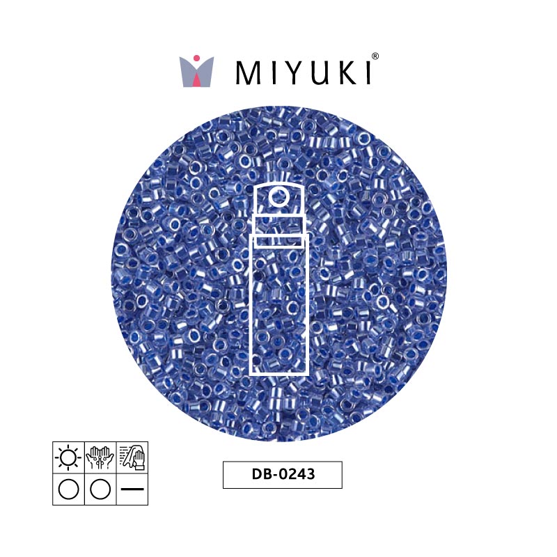 Miyuki delica 11/0 DB0243 blue ceylon x 10g