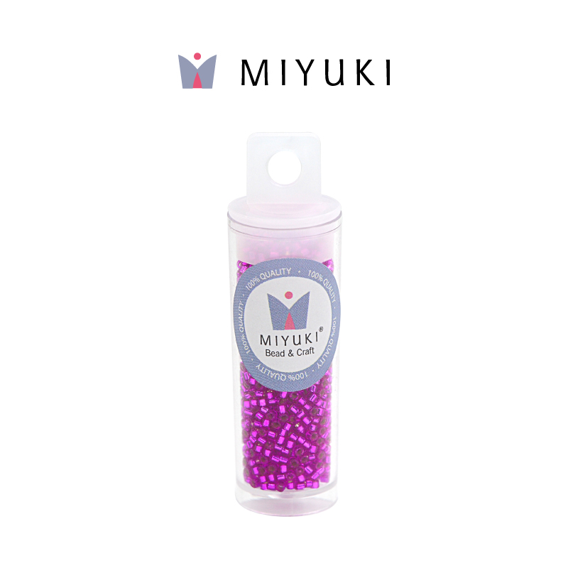 Miyuki delica 11/0 DB1340 silver lined bright fuchsia x 10gr