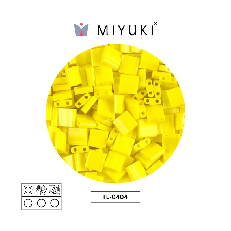 Miyuki tila 5x5x1.9mm TL0404 opaque yellow x 50g