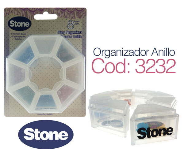 Organizador anillo stone XQ105 x und